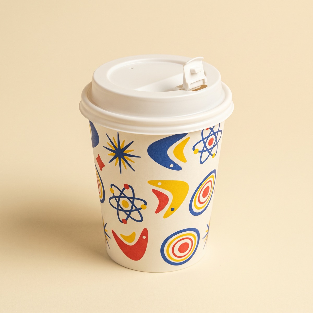 Lift-to-Drink Lids — custom printed by Wonderful Choice