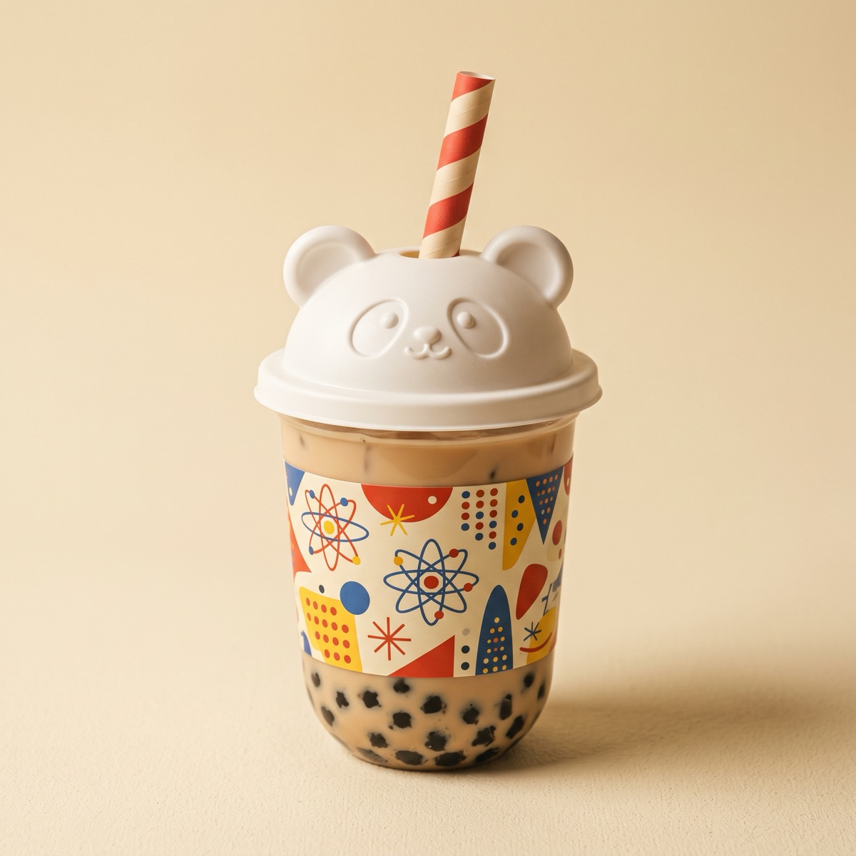Panda Lids — custom printed by Wonderful Choice