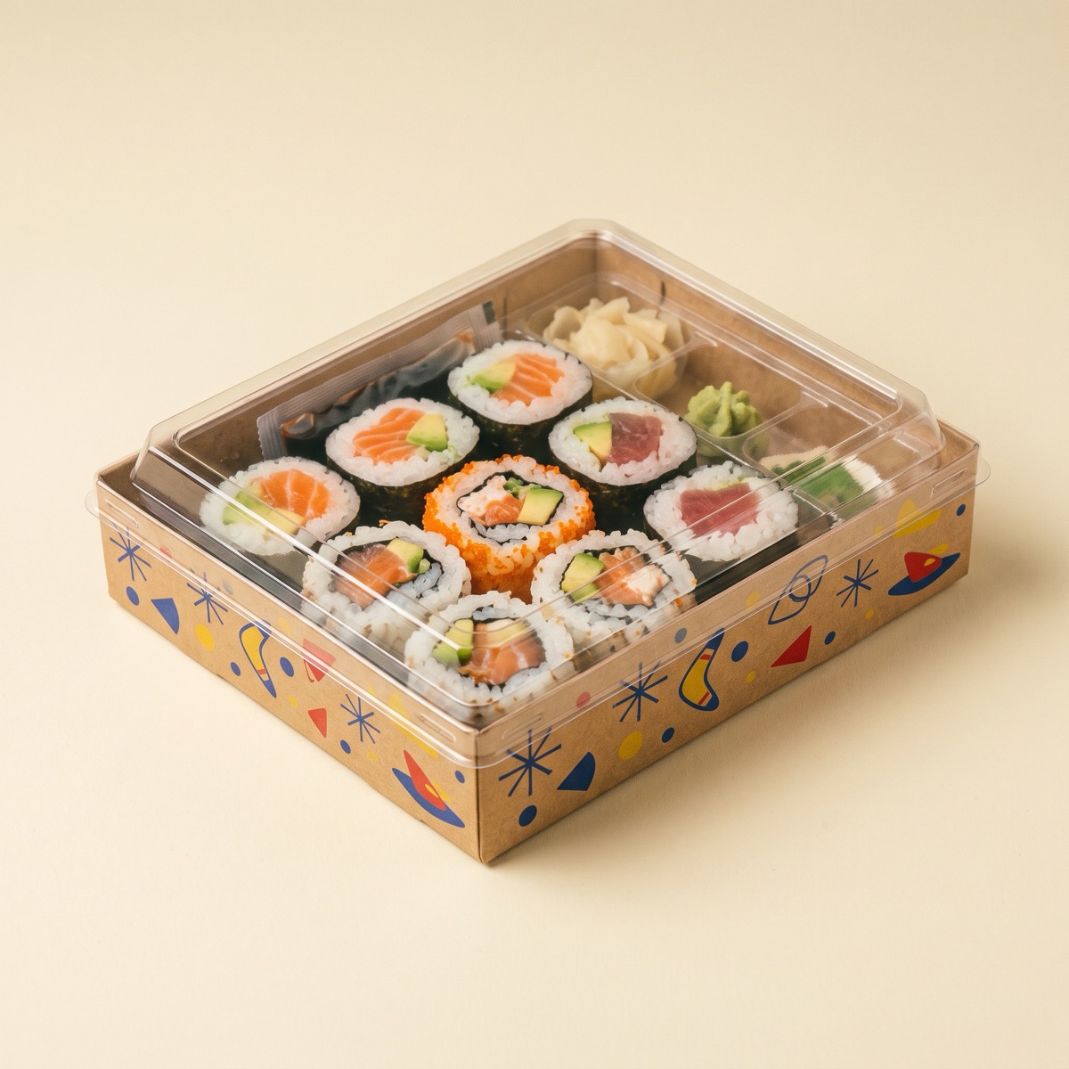 Sushi Boxes — custom printed by Wonderful Choice